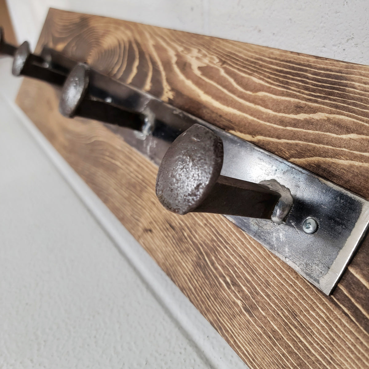 Rustic Wooden Coat Rack / Coat Hooks Wall Mounted -  Canada